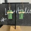 créole acier inoxydable doré sequin vert émaillé libellule laiton 2