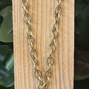 Collier acier inoxydable pièce ancienne